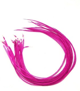 Fushia uni - plumes fines pour cheveux