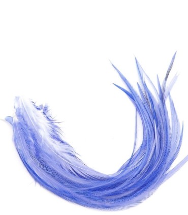 Violet bleu énigmatique et froid
Plumes naturelles à fixer dans les cheveux comme des extensions
de 20 à 35 cm de long, la majeu