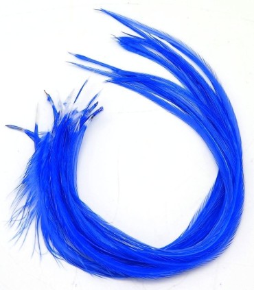 Bleu violet très puissant
Plumes naturelles à fixer dans les cheveux comme des extensions
de 20 à 35 cm de long, la majeure part