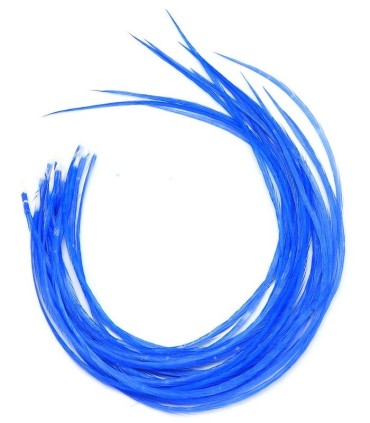 Bleu violet très puissant
Plumes naturelles à fixer dans les cheveux comme des extensions
de 20 à 35 cm de long, la majeure part