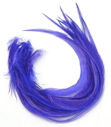 Violet intense avec de magnifiques reflets
Plumes naturelles à fixer dans les cheveux comme des extensions
de 20 à 35 cm de long