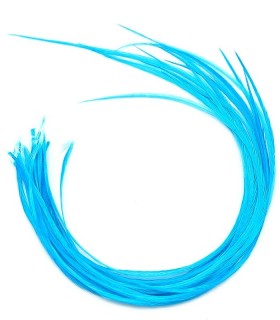 Bleu électrique uni - plumes fines pour cheveux