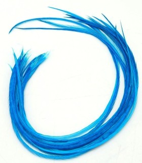 Bleu profond uni - plumes fines pour cheveux