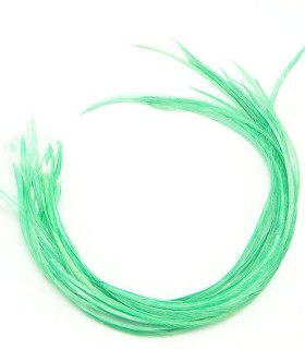 Vert aquatique uni - plumes fines pour cheveux