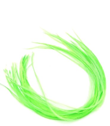 Vert flashy uni - plumes épaisses pour cheveux