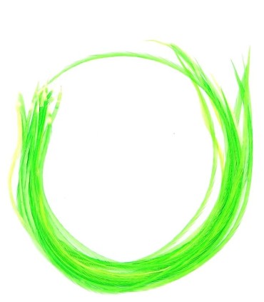 Vert flashy uni - plumes épaisses pour cheveux