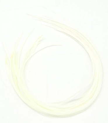Blanc cassé, plumes naturelles non teintées
Plumes naturelles à fixer dans les cheveux comme des extensions
de 20 à 35 cm de lon