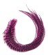 Rose puissant, tirant légèrement vers le violet
Plumes naturelles à fixer dans les cheveux comme des extensions
de 20 à 35 cm de