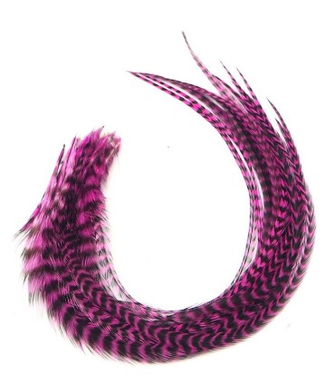 Rose puissant, tirant légèrement vers le violet
Plumes naturelles à fixer dans les cheveux comme des extensions
de 20 à 35 cm de