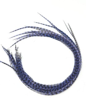 Violet Janthina rayé - plumes fines pour cheveux