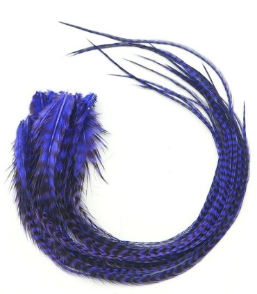 Violet intense avec de magnifiques reflets
Plumes naturelles à fixer dans les cheveux comme des extensions
de 20 à 35 cm de long