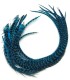 Bleu profond rayé - plumes épaisses pour cheveux