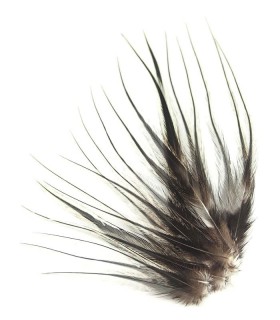 Noir & Blanc naturel ligne - Plumes courtes pour cheveux