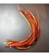 Lot de plumes naturelles à fixer dans les cheveux comme des extensions - mix coloris Sunset