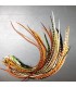Lot de plumes naturelles à fixer dans les cheveux comme des extensions - mix coloris tons Nature et Naturelles non teintées