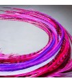 Melting Lot 100 plumes pour cheveux - Rose - Violet