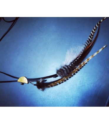 Sautoir en plumes naturelles - Collection Ethologos