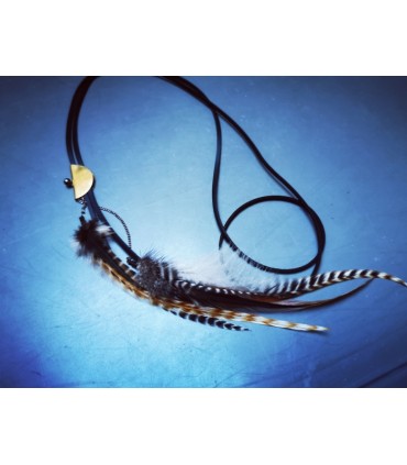 Sautoir en plumes naturelles - Collection Ethologos