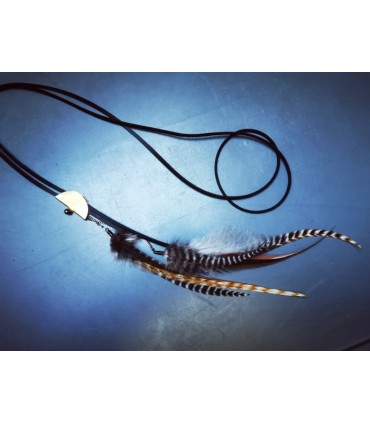 Sautoir en plumes naturelles - Collection Ethologos