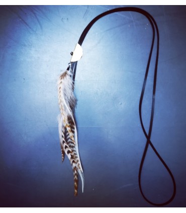 Sautoir en plumes naturelles, collection Sibery