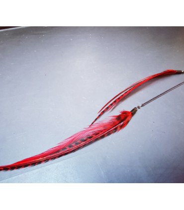 Bijou de cheveux en plumes naturelles - collection Foly