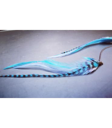 Bijou de cheveux en plumes naturelles - collection Venweg