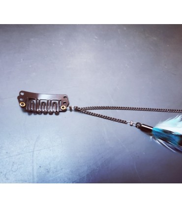 Bijou de cheveux en plumes naturelles - collection Venweg