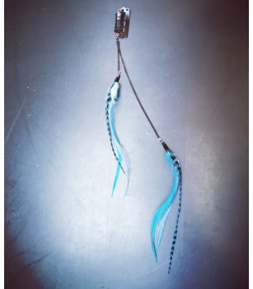 Bijou de cheveux en plumes naturelles - collection Venweg