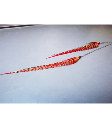 Bijou de cheveux en plumes naturelles - collection Kamishibaï