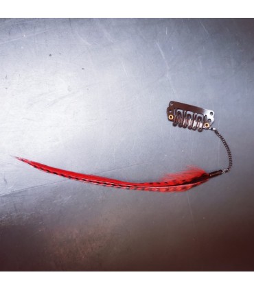 Bijou de cheveux en plumes naturelles - collection Foly