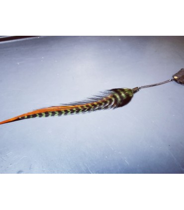 Bijou de cheveux en plumes naturelles - collection Quid