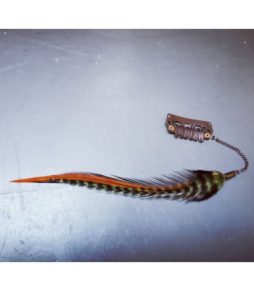 Bijou de cheveux en plumes naturelles - collection Quid