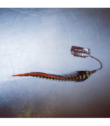 Bijou de cheveux en plumes naturelles - collection Quid