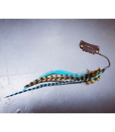 Bijou de cheveux en plumes naturelles - collection Nui