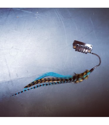 Bijou de cheveux en plumes naturelles - collection Nui