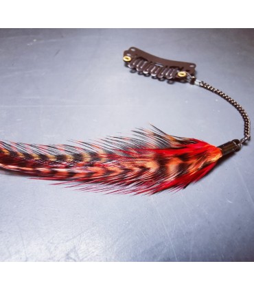 Bijou de cheveux en plumes naturelles - collection Kamishibaï