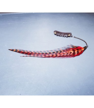 Bijou de cheveux en plumes naturelles - collection Kamishibaï