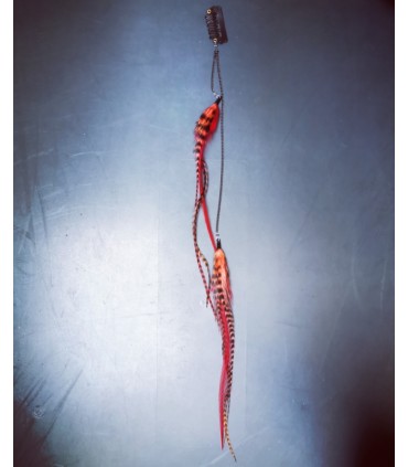 Bijou de cheveux en plumes naturelles - collection Kamishibaï