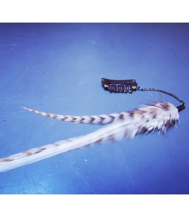 Bijou de cheveux en plumes naturelles - collection Sibery
