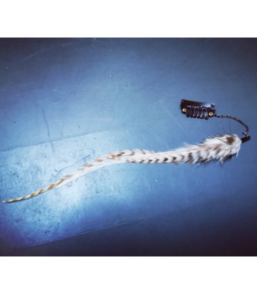 Bijou de cheveux en plumes naturelles - collection Sibery
