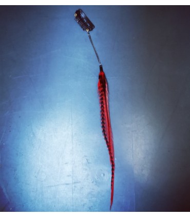 Bijou de cheveux en plumes naturelles - collection Foly