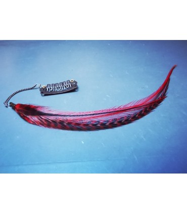 Bijou de cheveux en plumes naturelles - collection Foly