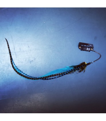 Bijou de cheveux en plumes naturelles - collection Nui