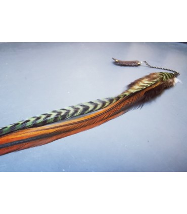 Bijou de cheveux en plumes naturelles - collection Quid