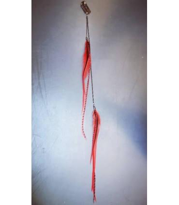 Bijou de cheveux en plumes naturelles - collection Foly