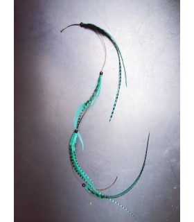 Mèche Bohême pour cheveux en plumes naturelles - taille L