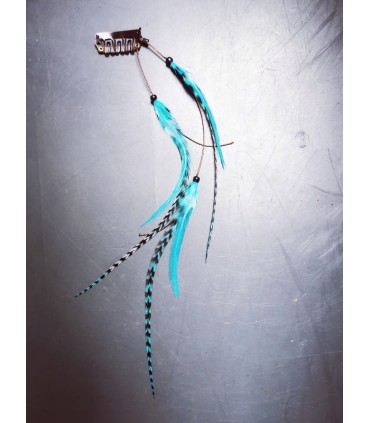 Mèche Bohême pour cheveux en plumes naturelles - taille S