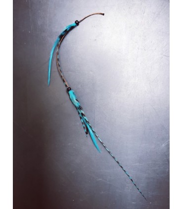 Mèche Bohême pour cheveux en plumes naturelles - taille S