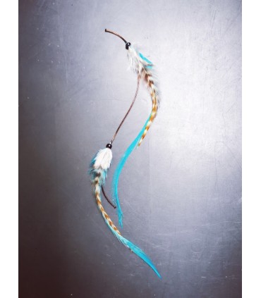 Mèche Bohême pour cheveux en plumes naturelles - taille S