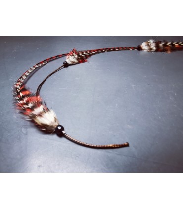 Mèche Bohême pour cheveux en plumes naturelles - taille XL